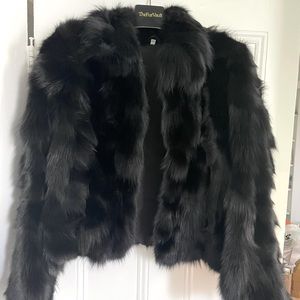 Dasco real mink Fur Coat soft Black size medium - TheFurVault